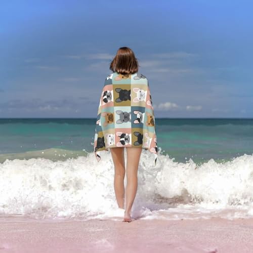 VIMIE Microfiber Beach Towel for Adults 1