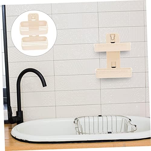 MAGICLULU Double Layer Soap Dish Holder Wall Mount Self Adhesive