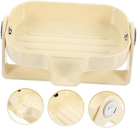 WOONEKY Self-Draining Soap Dish Holder for Bathroom and Kitchen Use 1