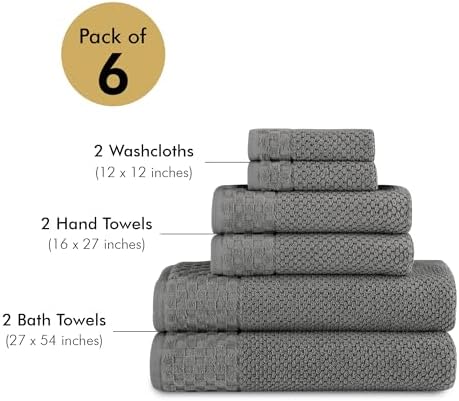 Classic Turkish Towels CTT - 6 Piece Luxury Set