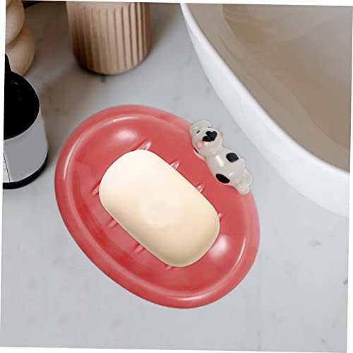 LIFKOME Ceramic Soap Dish for Shower and Bathroom Use 1