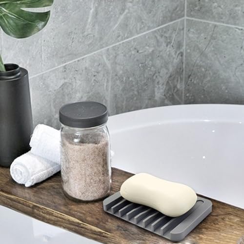 Quick Self-Draining Silicone Soap Holder for Home Kitchen