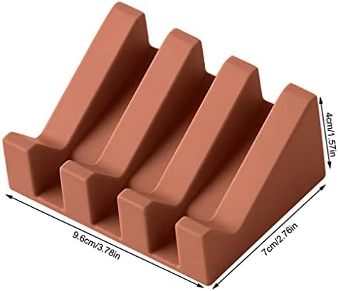 Red Silicone Bar Soap Holder with Waterfall Drain 1