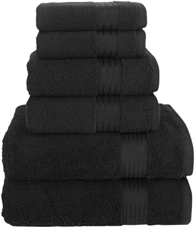 Elegant Comfort Premium Cotton Towel Set Black