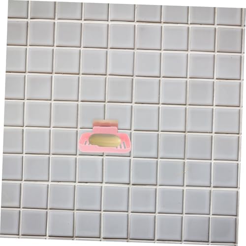 2pcs Wall-Mounted Shower Soap Dish with Strong Adhesive