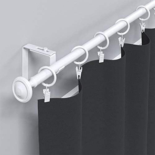 KAIY Set of 14 White Iron Clip Rings for Curtains 1