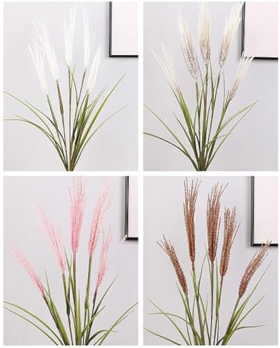 ZHDOKA 2PCS Artificial Reed Plants for Boho Wedding Decor