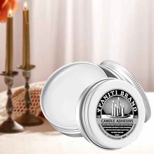 YFANITI Taper Candle Adhesive 1oz for Secure Hold