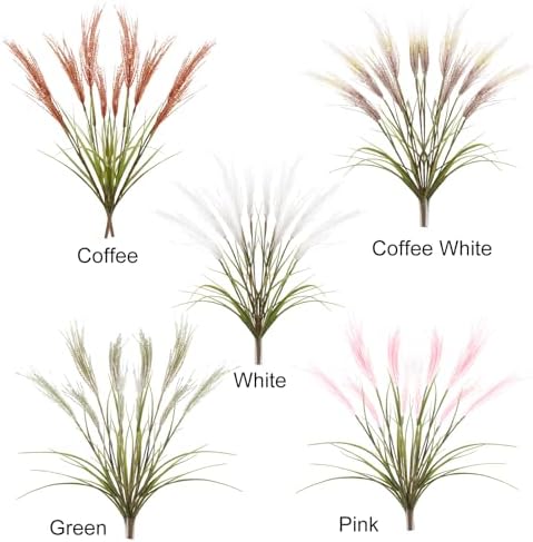ZHDOKA 2PCS Artificial Reed Plants for Boho Wedding Decor