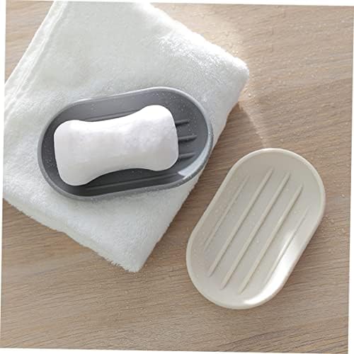 Cabilock Oval Soap Dish Pp Material Draining Holder