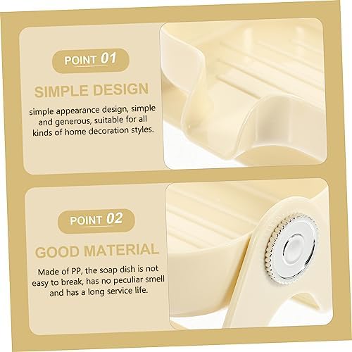 PHENOFICE Bathroom Soap Dish Self-Draining Holder