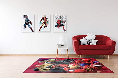 Jay Franco Marvel Avengers Full Assault Kids Room Rug 4x5ft