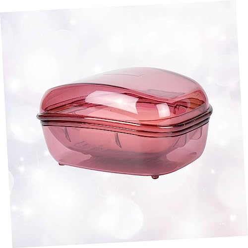 Amosfun Covered Plastic Soap Dish Holder