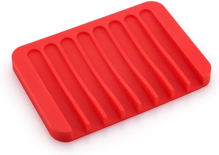 Menge Silicone Soap Dish Anti-Slip Drainable Mat