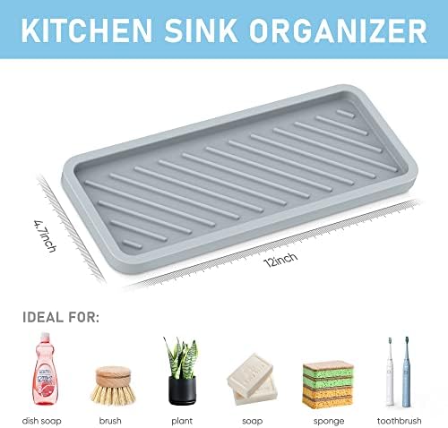EG-SIPRO Extra Large 12 Silicone Sink Tray Organizer 1