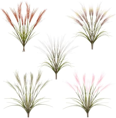 ZHDOKA 2PCS Artificial Reed Plants for Boho Wedding Decor