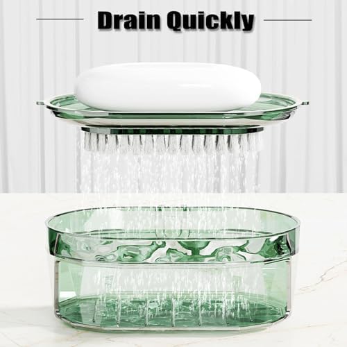 Red Soap Dish with Wall Bracket No Drilling