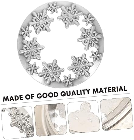 SEWACC Snowflake Candle Lid - Zinc Alloy Christmas Decor