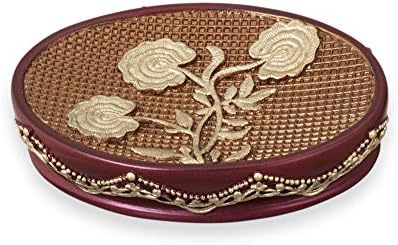 Popular Bath Ombre Rose Soap Dish Burgundy