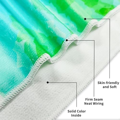 Microfiber Beach Towel - Lightweight Quick Drying Sand Free 1