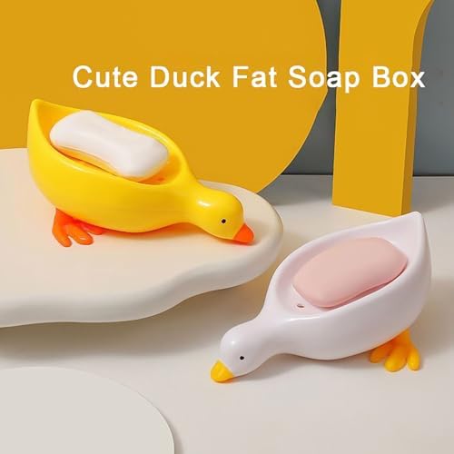 Cute Cartoon Duck Soap Dish with Open Design 1