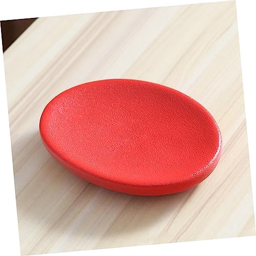 ABOOFAN 1pc Porcelain Soap Dish Red Bathroom Holder