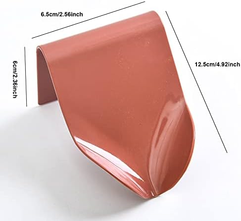 SagaSave Self Draining Soap Dish with Adhesive Red
