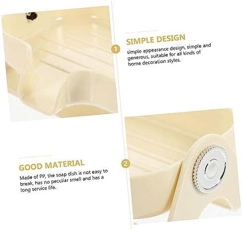 COSMEVIVI Self-Draining Soap Holder for Bathroom Kitchen
