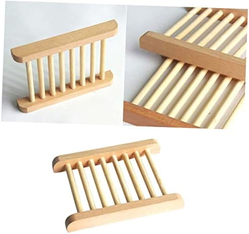 Cabilock Wooden Soap Basket Holder Tray Storage Drain Dish Container