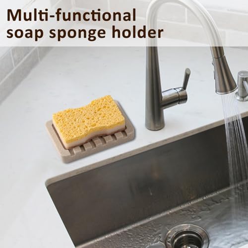 UHEY HOME Soap Dish Resin Bar Holder for Bathroom and Kitchen