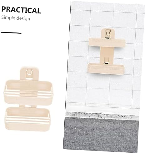 Sturdy Plastic Wall Soap Holder Double Layer 1