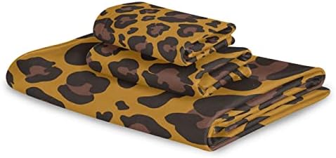 Susiyo 3-Piece Towel Set Leopard Skin Pattern