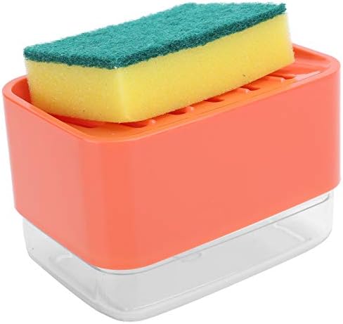 Eujgoov 2 In 1 Soap Pump and Sponge Holder 1