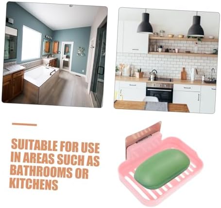 Healifty Wall-Mounted Soap Holder with Adhesive PP Material