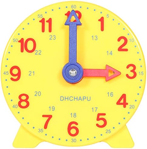DHCHAPU Student Learning Clock 4 Inch 1224 Hour