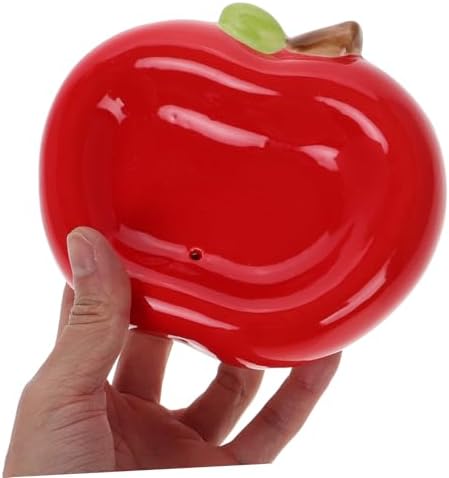 Zerodeko Apple Shaped Ceramic Soap Holder with Drainage 1