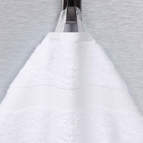 Superior 4-Piece Cotton Bath Towel Set White