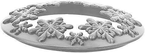 SEWACC Snowflake Candle Lid - Zinc Alloy Christmas Decor