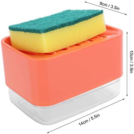 Eujgoov 2 In 1 Soap Pump and Sponge Holder 1