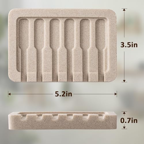 UHEY HOME Soap Dish Resin Bar Holder for Bathroom and Kitchen