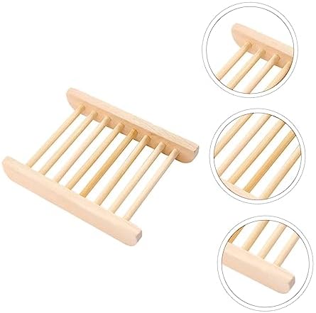 6Pcs Wooden Soap Holder Tray for Kitchen and Bathroom