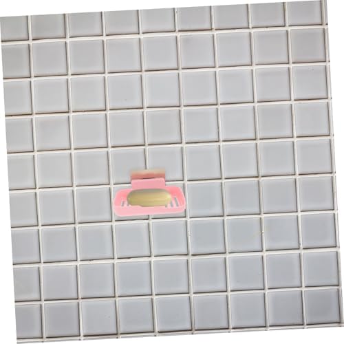 Ciieeo 2Pcs Wall-Mounted Soap Dish with Adhesive Modern Design