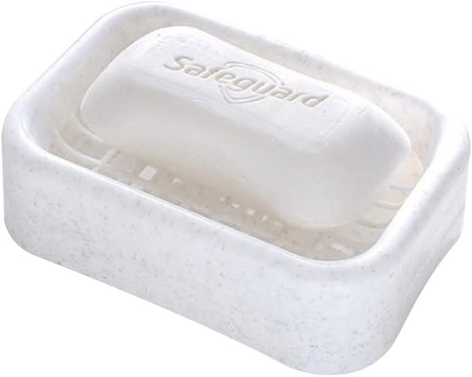 Cyrank Soap Dish Double Layer Draining Holder