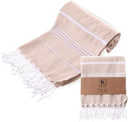 YENGAS Turkish Beach Towel XXL 37x70 Inch
