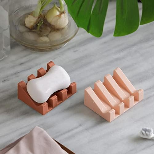 Silicone Soap Dish with Drainage and Color Options