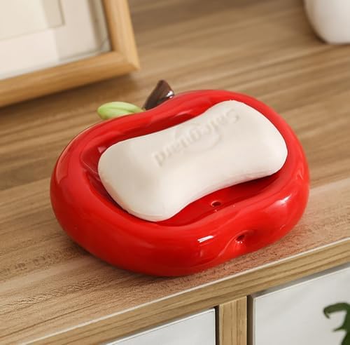 RockTrend Apple-Shaped Ceramic Soap Dish