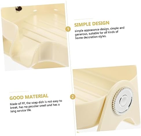 LIFKICH Bathroom Soap Dish Modern Self-Draining Holder 1