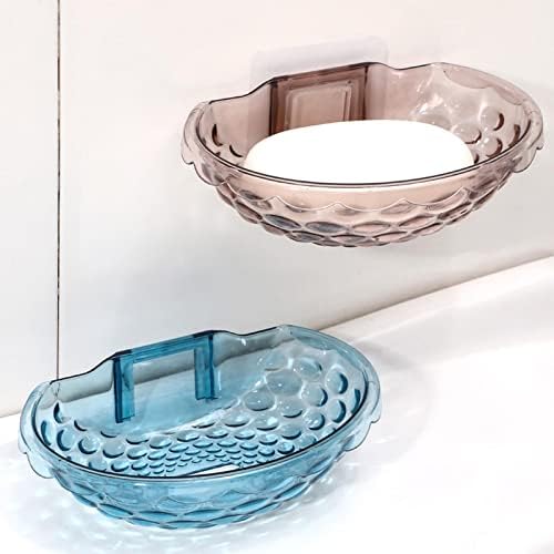 Nifao Non-Perforated Transparent Soap Rack Wall Mount