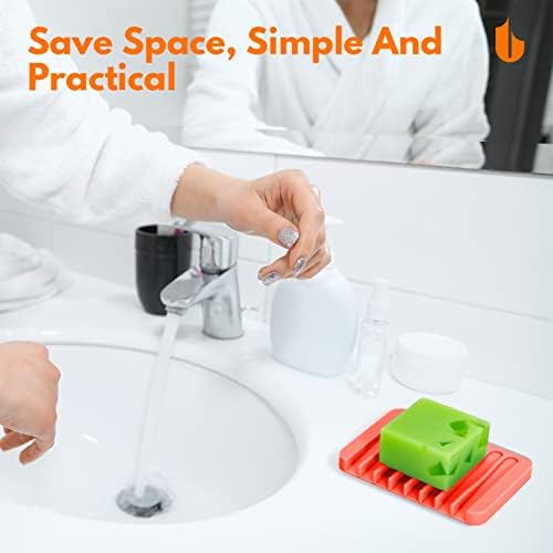 Urbanstrive Flexible Silicone Soap Dish for Bathroom and Kitchen 1