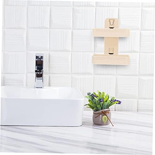 ABOOFAN 2-Layer Wall Soap Holder No Drilling Required